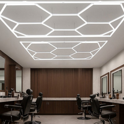 Hexagon LED Lighting 10 Lights & Border