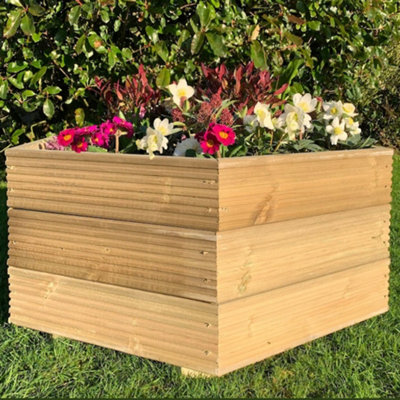 Hexagonal Decking Planter 2 Boards 0.6m