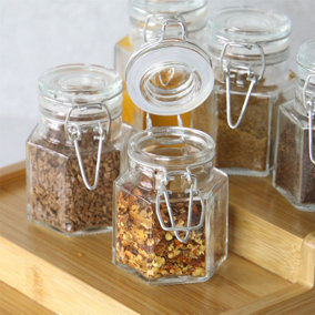 Hexagonal Spice Jars - Set of 12
