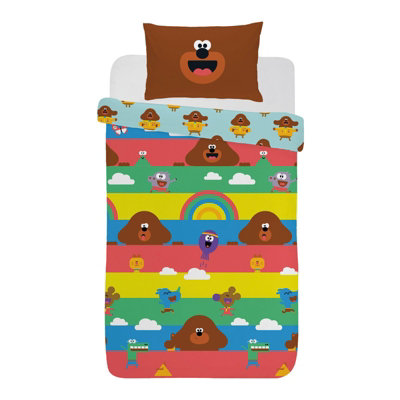 Hey Dugee Duvet Cover Set Reversible Polycotton Quilt Kids Pillowcase Bedding