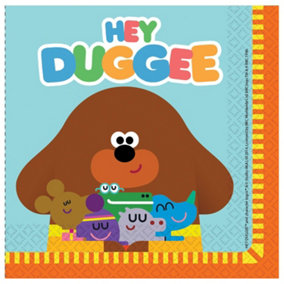Hey Duggee Disposable Napkins (Pack of 16) Multicoloured (One Size)