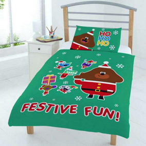 Hey Duggee Festive Christmas Duvet Cover Bedding Set