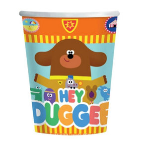 Hey Duggee Paper Characters 250ml Party Cup (Pack of 8) Multicoloured (One Size)