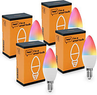 Hey Smart Candle Bulb E14 - 4 Pack