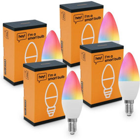 Hey Smart Candle Bulb E14 - 4 Pack