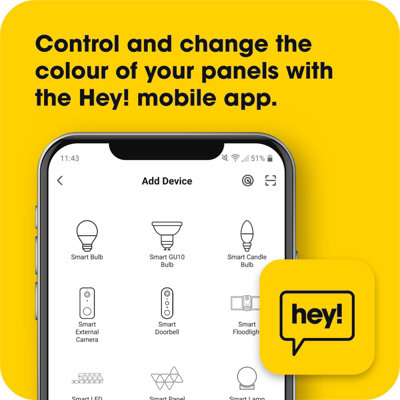 Hey Smart Panel Lighting Kit 9 Pcs