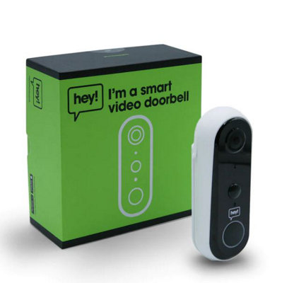 Hey Smart Video Doorbell White