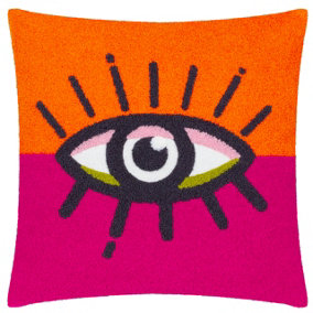 Heya Home All Eyes On You Boucle Polyester Filled Cushion