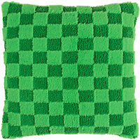 Heya Home Check It Boucle Fleece Polyester Filled Cushion