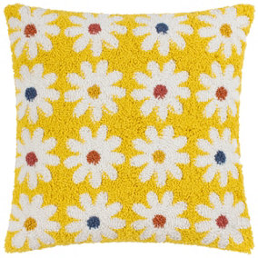 Heya Home Daisy Knitted Polyester Filled Cushion