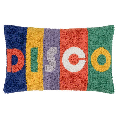 Heya Home Disco Knitted Feather Rich Cushion