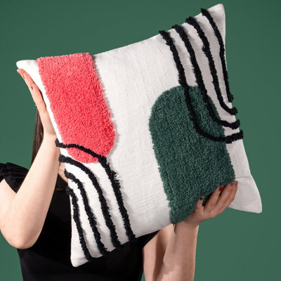 Heya Home Elmer Tufted Polyester Filled Cushion