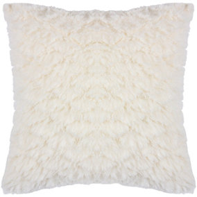 Heya Home Fluff Ball Faux Fur Polyester Filled Cushion