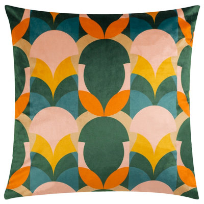 Heya Home Raeya Art Deco Velvet Cushion Cover