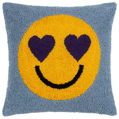 Heya Home Smile Knitted Polyester Filled Cushion