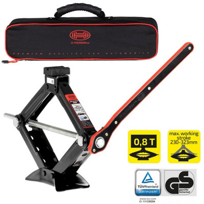 HEYNER Germany Heavy Duty Car Scissor Jack 0.8 Ton With Ratchet Vehicle Lifting Tool Emergency 347090R - 4