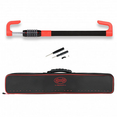 Heyner High Secure Car Steering Wheel Lock Brake Pedal Locking Bar Lock H850200 - 5