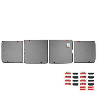 Heyner Set Of two Rear Sliding Door Windows Magnetic Car Sun Shades To ...