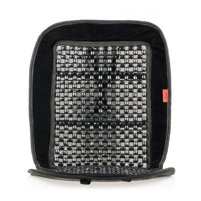 Heyner Premium Black Wooden Bead Massage Seat Pad - Washable & Breathable Car Seat Cover