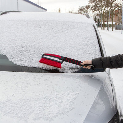HEYNER Solid Unbreakable Car Windscreen Ice Scraper Snow Insect Brush Long Handle H995100