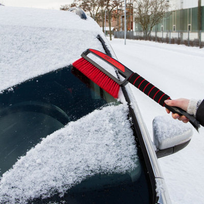 HEYNER Solid Unbreakable Car Windscreen Ice Scraper Snow Insect Brush Long Handle H995100 - 5