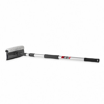 Heyner Telescopic Aluminium Handle Car Window Insect Cleaner Sponge Squeegee Microfibre Head H407540