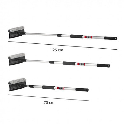 Heyner Telescopic Aluminium Handle Car Window Insect Cleaner Sponge Squeegee Microfibre Head H407540