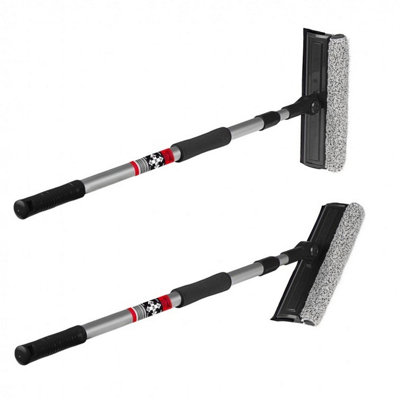 Heyner Telescopic Aluminium Handle Car Window Insect Cleaner Sponge Squeegee Microfibre Head H407540 - 5