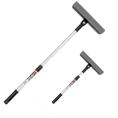 HEYNER Telescopic Car Window Squeegee and Sponge Heads Cleaner XL 70-125cm H407500 - 6