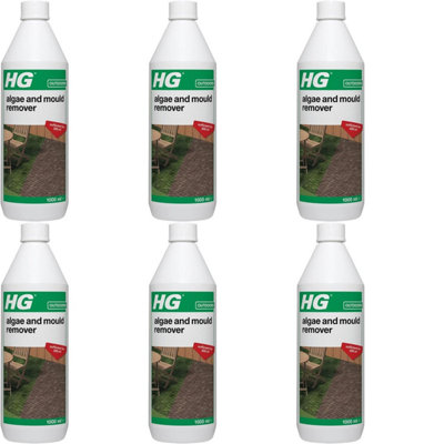 HG Algae and Mould Remover 1 Litre (181100106) (Pack of 6)