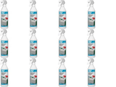 HG Bathroom Cleaner All Surfaces, 500ml Spray (147050106) (Pack of 12)