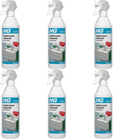 HG Bathroom Cleaner All Surfaces, 500ml Spray (147050106) (Pack of 6)