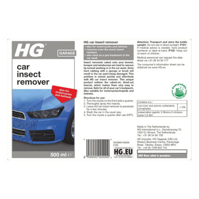 HG Car Insect Remover 500ml - Cars