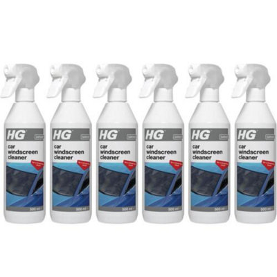 HG Car Windscreen Cleaner 500ml - Streak Free x 6