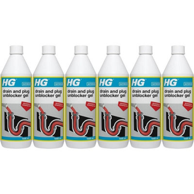 HG Drain and Plug Unblocker Gel 1L x 6