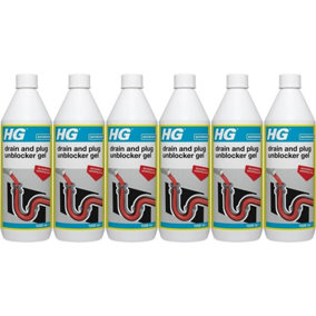 HG Drain and Plug Unblocker Gel 1L x 6