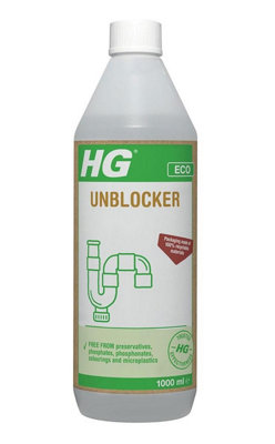 HG Eco Unblocker 1 Litre Eco-Friendly Powerful Drain Unblocker