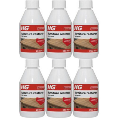 HG Furniture Restorer For Light Wood 250ml x 6