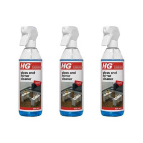 HG Glass and Mirror Cleaner 500ml - Pack of 3