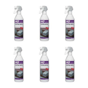 HG Ironing Spray, for Creaseless Ironing, Wrinkle Release Spritz 500ml - Pack of 6