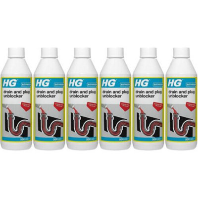 HG Liquid Drain & Plug Unblocker 500ml x 6