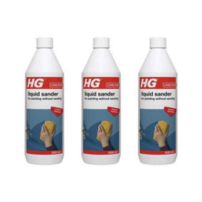 HG Liquid Sander Concentrated Pre-Paint Cleaner & Degreaser 1000ml - Pack of 3