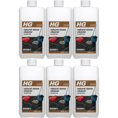 HG Natural Stone Cleaner Streak Free 1 Litre (Product 38) x 6