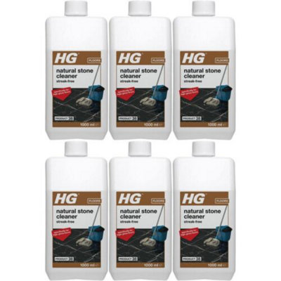 HG Natural Stone Cleaner Streak Free 1 Litre (Product 38) x 6