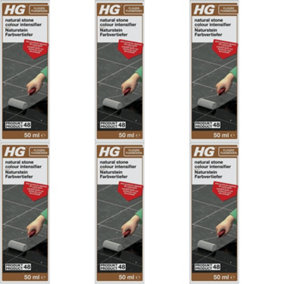 HG Natural Stone Colour Intensifier, Product 48, 50ml (Pack of 6)