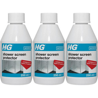 HG Shower Screen Protector, Bathroom Protector, 250ml (Pack of 3)
