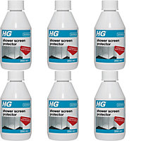 HG Shower Screen Protector, Bathroom Protector, 250ml (Pack of 6)