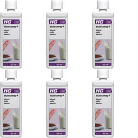 HG Stain Away 4, Removes Blood, Milk & Sauce Stains, 50ml    (423005106) (Pack of 6)