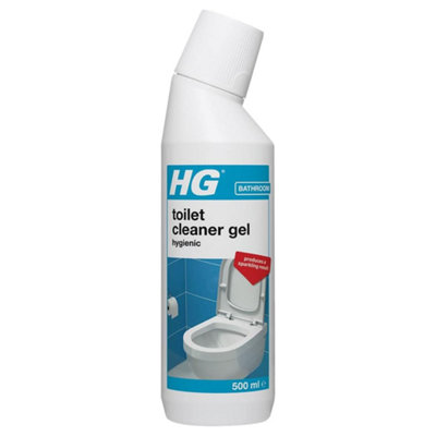 HG Toilet Cleaner Hygienic Gel, 500 ml - Limescale Remover & Anti Stain Formula