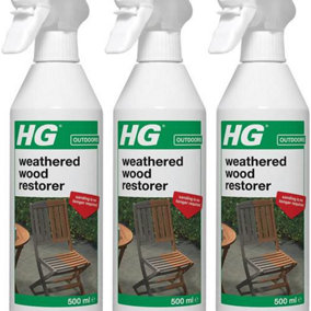 HG Weathered Wood Restorer, 500ml Spray (292050106) (Pack of 3)
